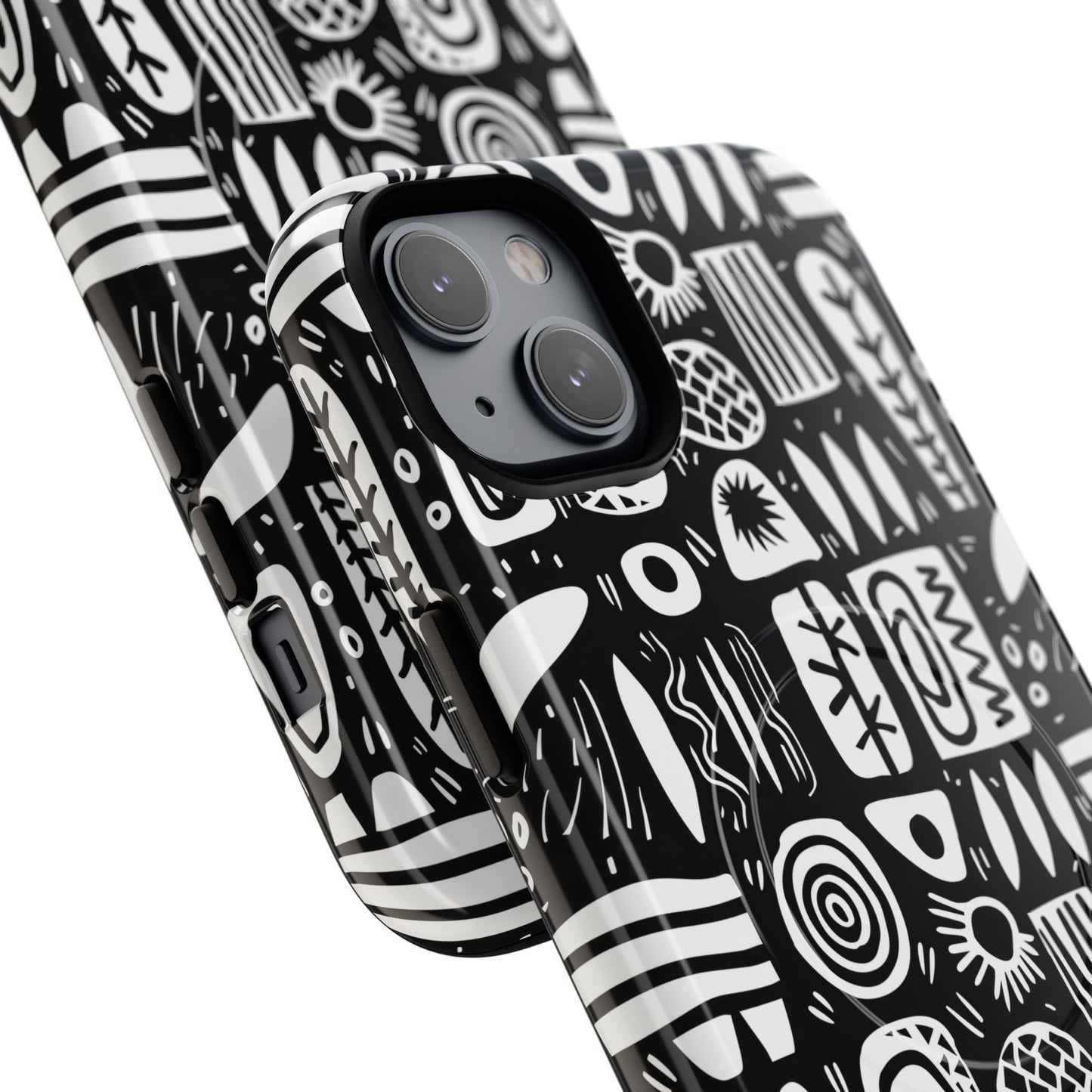 Modern Abstract Geometric Tough Magnetic Phone Case, Durable Phone Accessory, Gift for Him or Her, Artistic Design, Modern Decor
