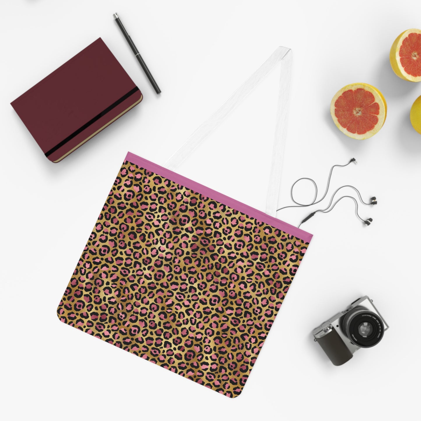 Leopard Luxe Shoulder Tote Bag - Colorful Everyday Accessory