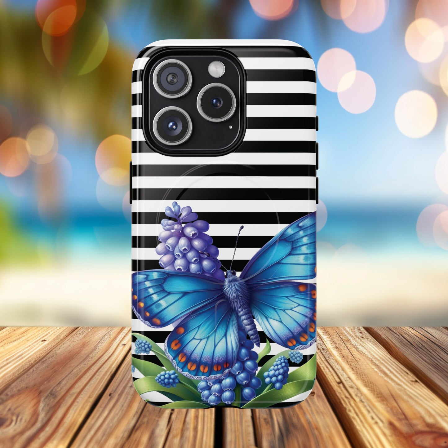 Midnight Bloom Tough iPhone Magnetic Cases - Floral, Stylish iPhone Cover, Gift for Her, Custom Mobile Case, Trendy iPhone Accessories