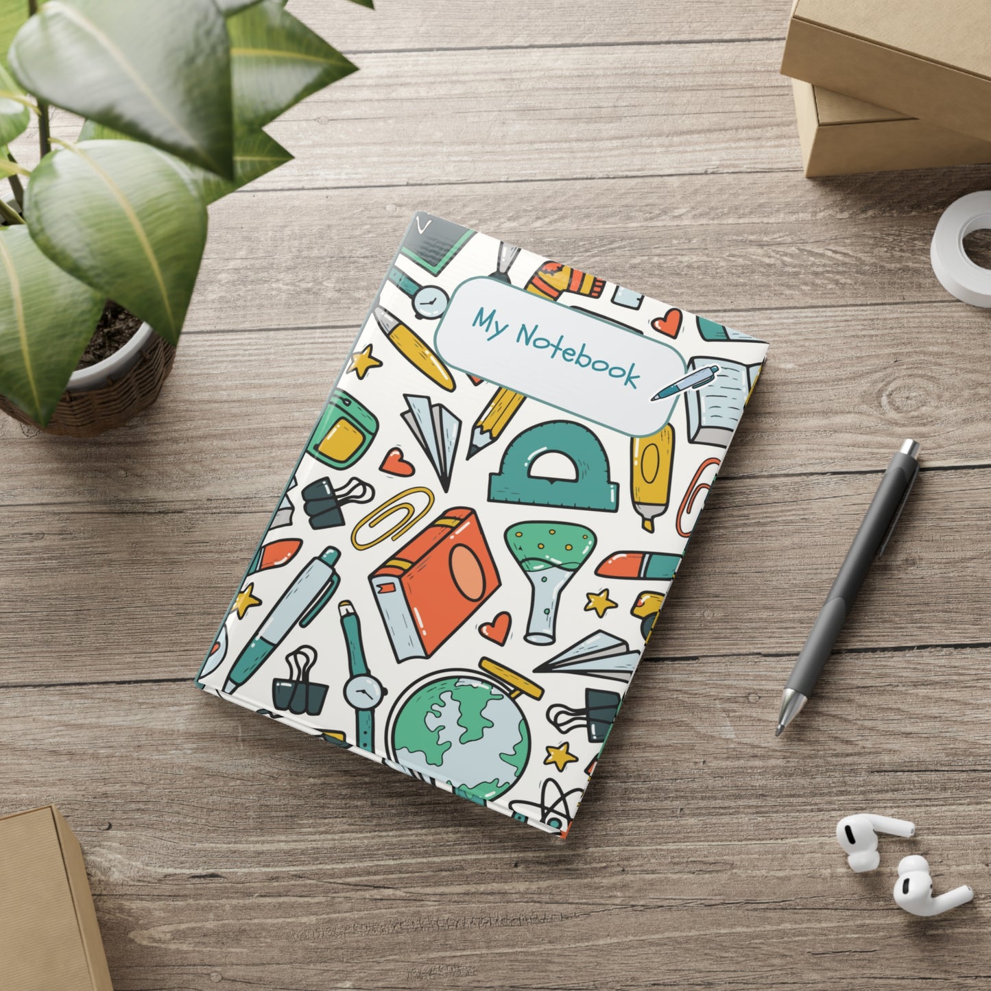 Emerald School Doodles A Hardcover Notebook (PY)