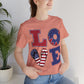 Patriotic Love Unisex Jersey Short Sleeve Tee