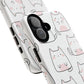 Cute Kawaii Cat Tough Magnetic iPhone Case, Cute Cat Lover Gift, Kawaii iPhone Cover, Tough iPhone Case, Unique Pet Themed Accessory,