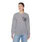 Faith and Floral Cross Unisex Heavy Gildan Blend™ Crewneck Sweatshirt.