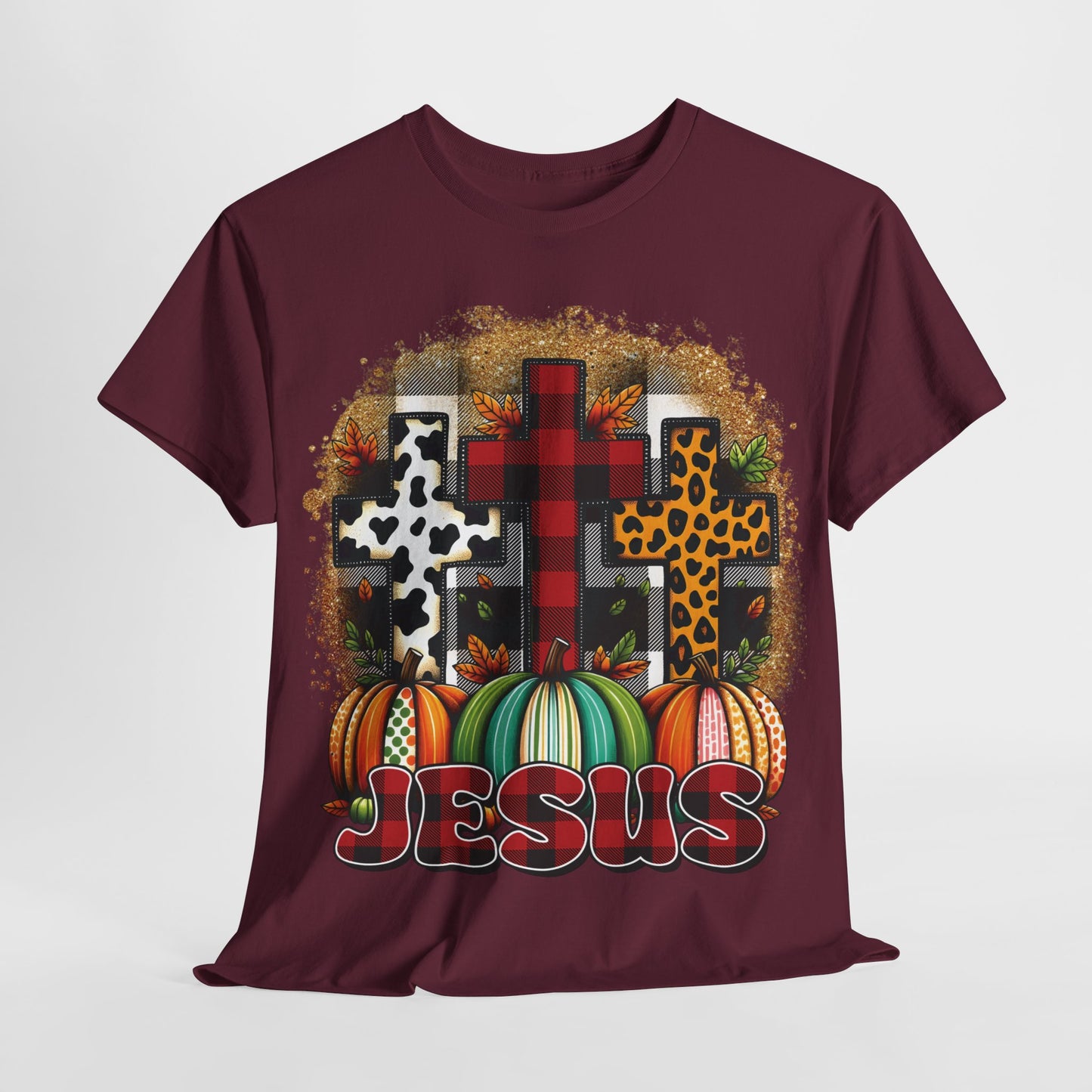 Faithful Harvest Cross Unisex Heavy Cotton Tee