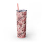 Cherry Blossom Skinny Tumbler with Straw - 20oz Floral Drinkware
