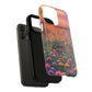Floral Sunset Phone Case, Tough Magnetic Cases for iPhone, Nature Lover Gift, Durable Protection, Eco-Friendly Phone Accessory