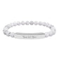 Engravable Natural Stone Stretch Bar Bracelet — Personalized Beaded Wristband