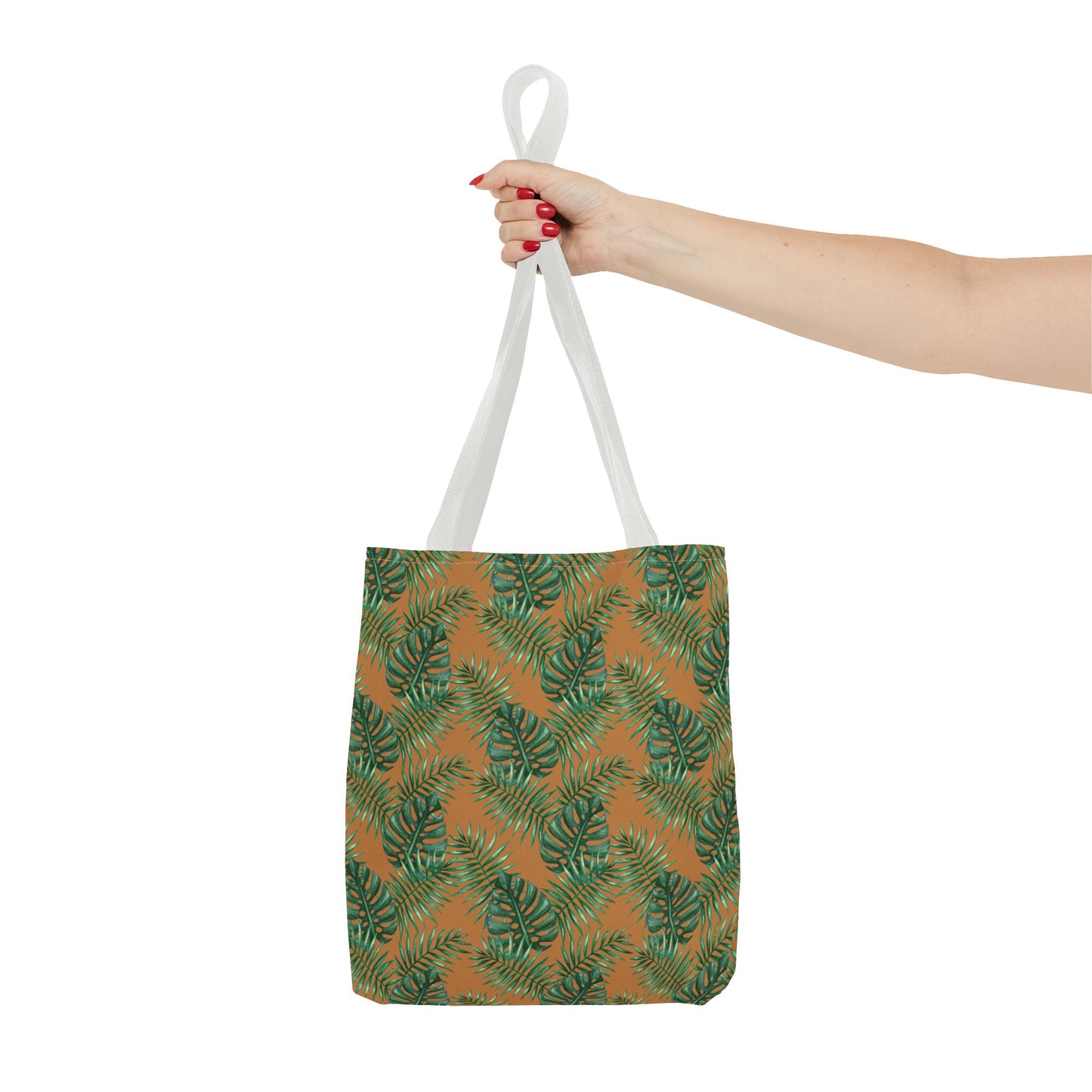 Brown Tropical Bliss Tote Bag