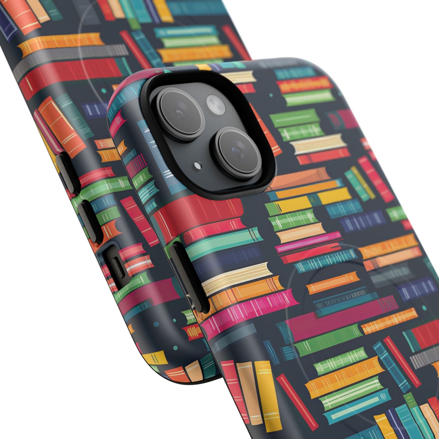 Colorful Book-Themed Phone Case, Literary Gift, Tough Magnetic Case, Book Lover’s Accessory, Phone Protection, Reading Enthusiast