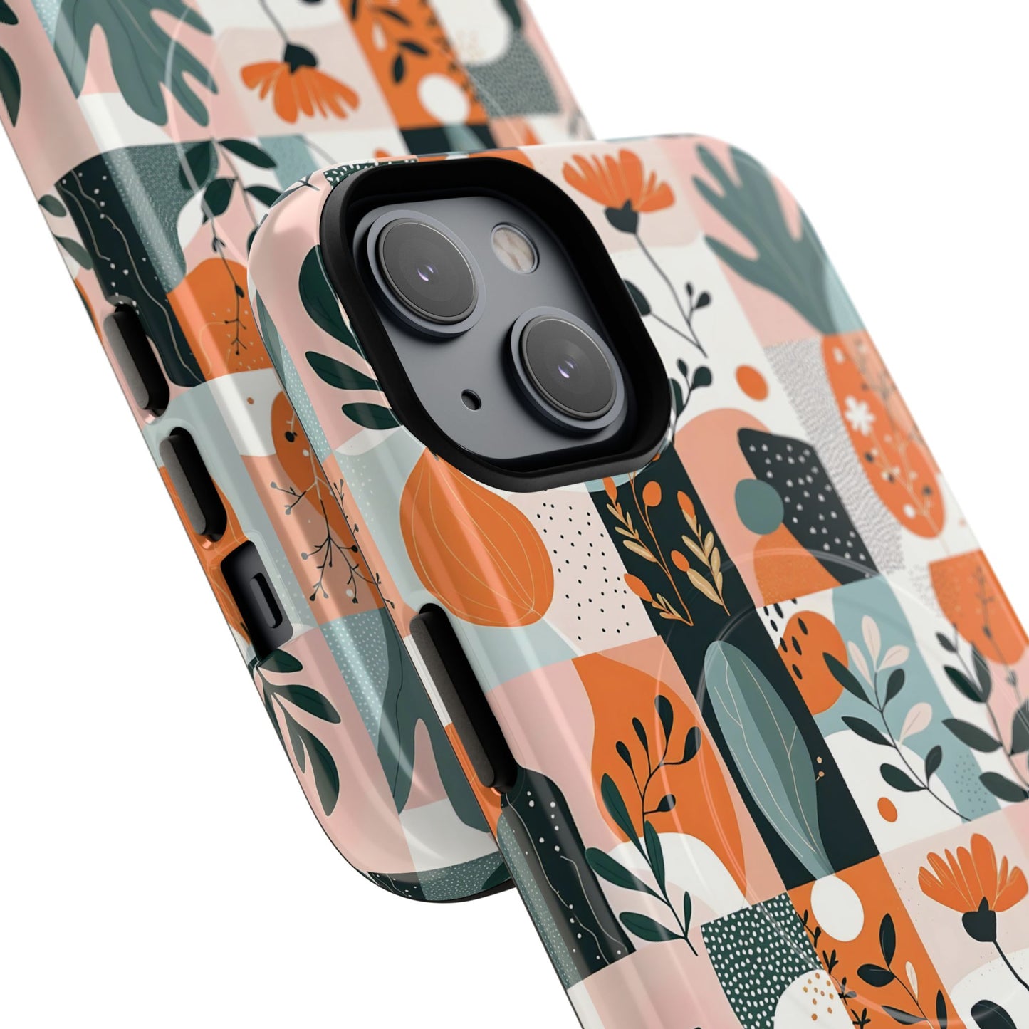 Botanical Bliss Tough Magnetic Phone Case, Durable Phone Cover, Gift for Her, Stylish Tech Accessory, Fall Vibes, Trendy Mobile Case