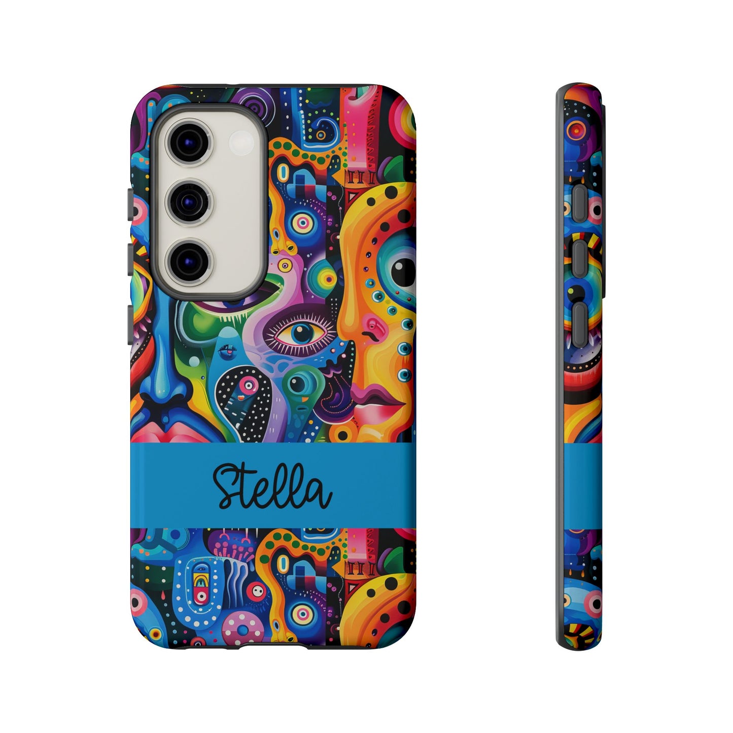 Psychedelic Visions Vibrant Samsung, iPhone and Google Pixel Phone Cases - Colorful Artistic Design