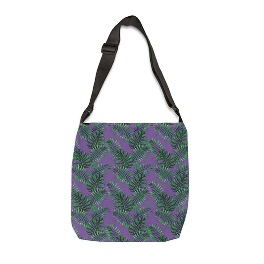 Purple Tropical Bliss Adjustable Tote Bag (AOP)