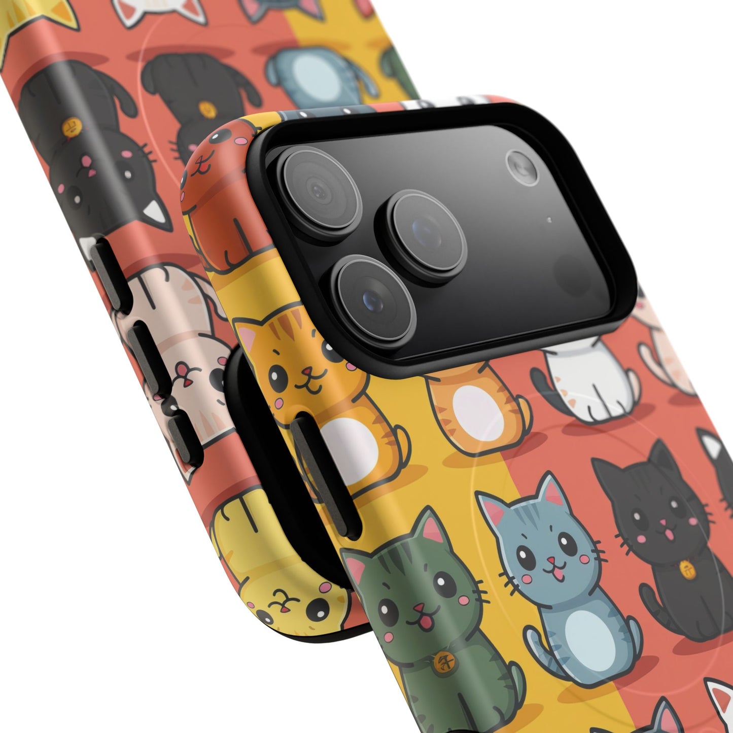 Cute Cat Magnetic Phone Cases for Pet Lovers, Durable Cases, Animal Design, Fun Gift, Unique Accessories