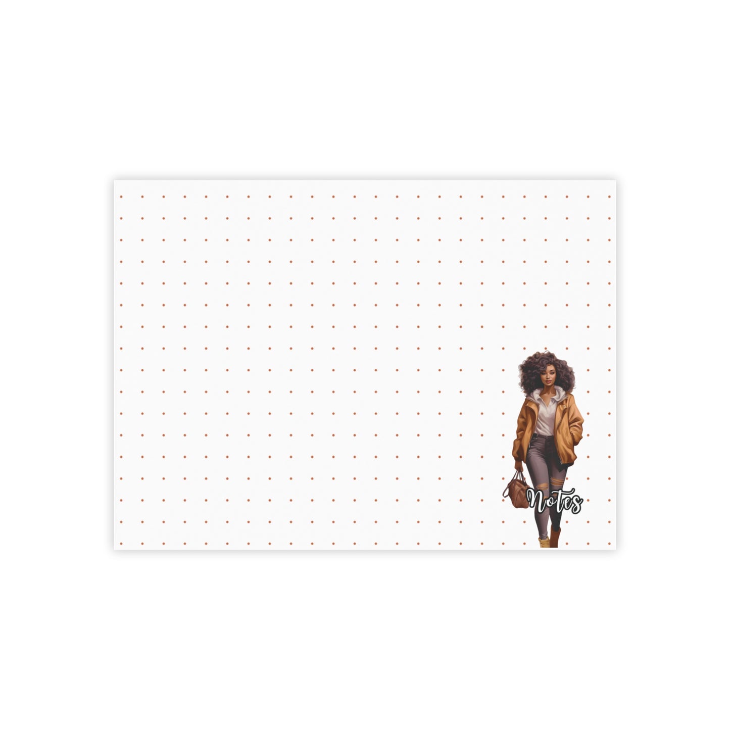 Chic Note Pads with Fashion Illustration, Stylish Sticky Notes for Organizing, Personalized Gifts for Her, Office Supplies, Creative