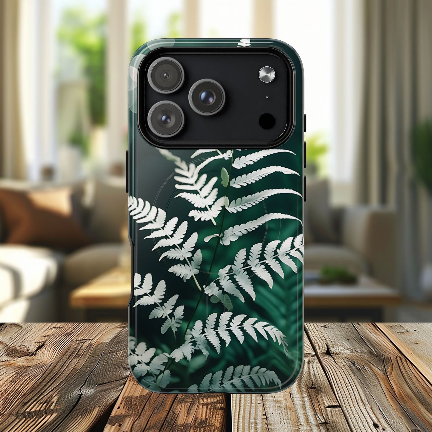 Elegant Fern Design Phone Case, Tough iPhone Cover, Nature Lover Gift, Botanical Phone Protector, Eco-Friendly Accessory