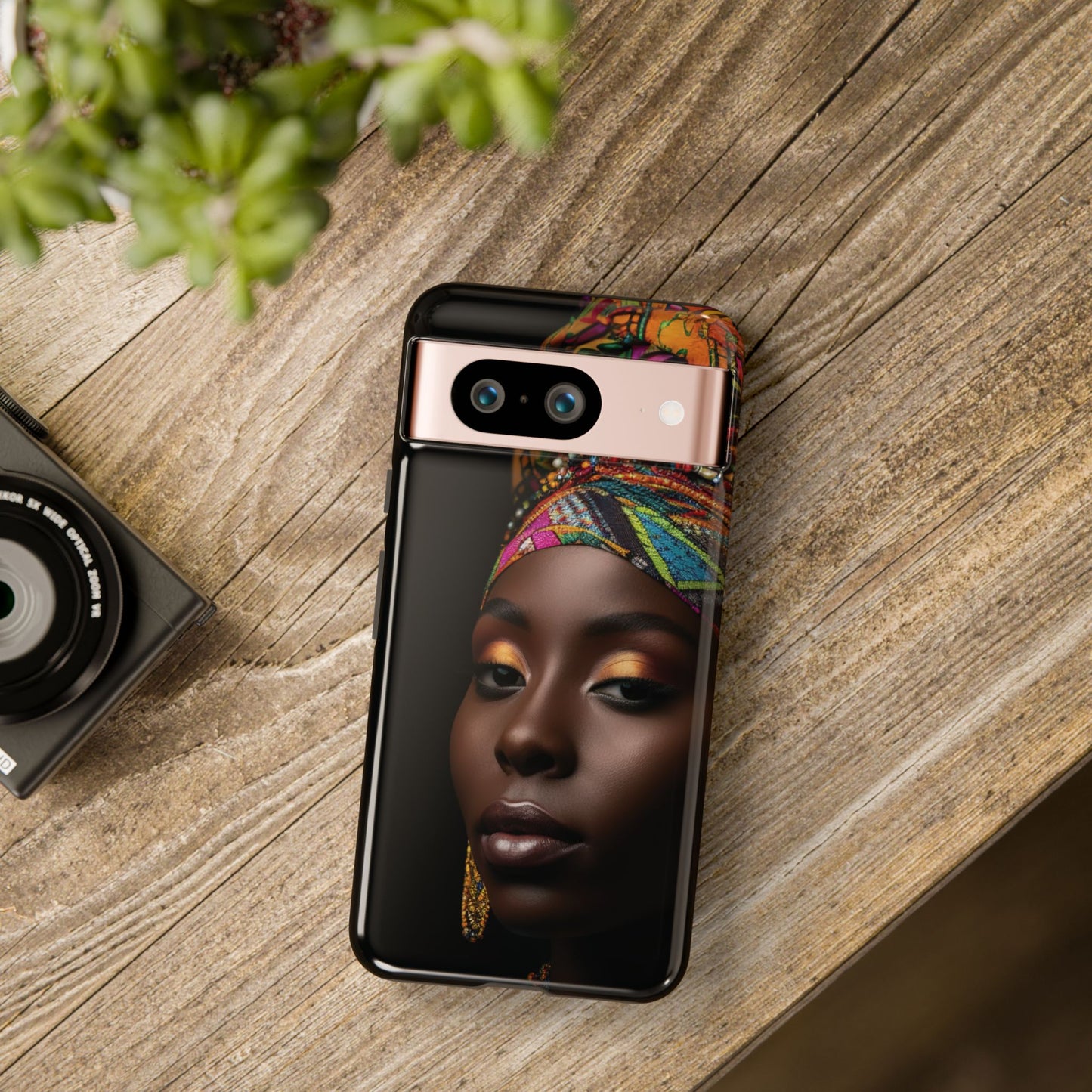 Regal Reflections: African Majesty Tough Google Pixel, iPhone and Samsung Cases.
