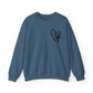 Faith and Floral Cross Unisex Heavy Gildan Blend™ Crewneck Sweatshirt.