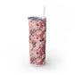 Cherry Blossom Skinny Tumbler with Straw - 20oz Floral Drinkware
