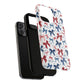 Patriotic Coquette Tough iPhone Magnetic Case, Stylish Gift for Her, Summer Celebrations, Cute Bow Design