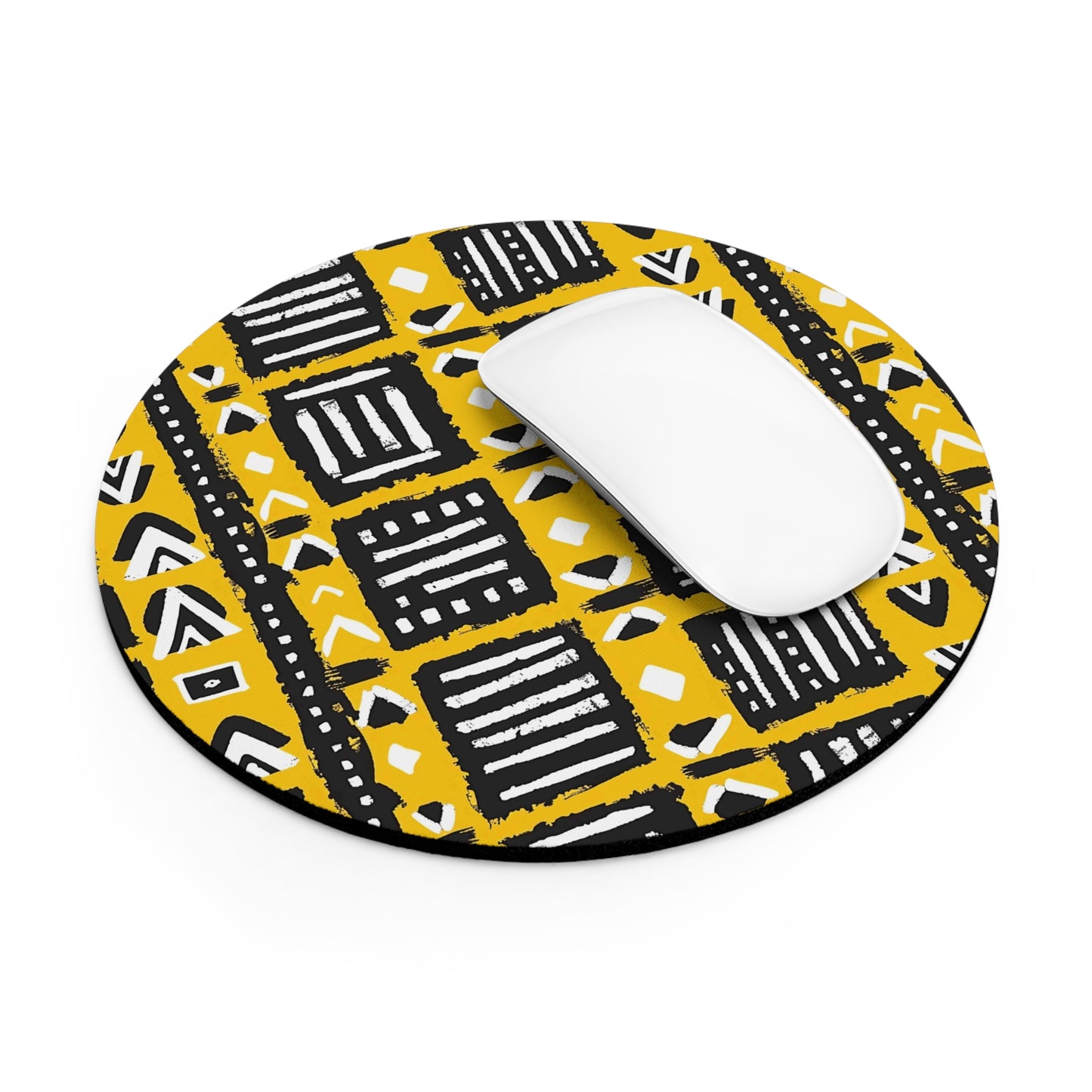 Tribal Vibes Trendy Geometric Mouse Pad - Stylish Desk Accessory for Home or Office