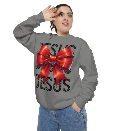 JESUS Unisex Comfort Colors Garment-Dyed Sweatshirt