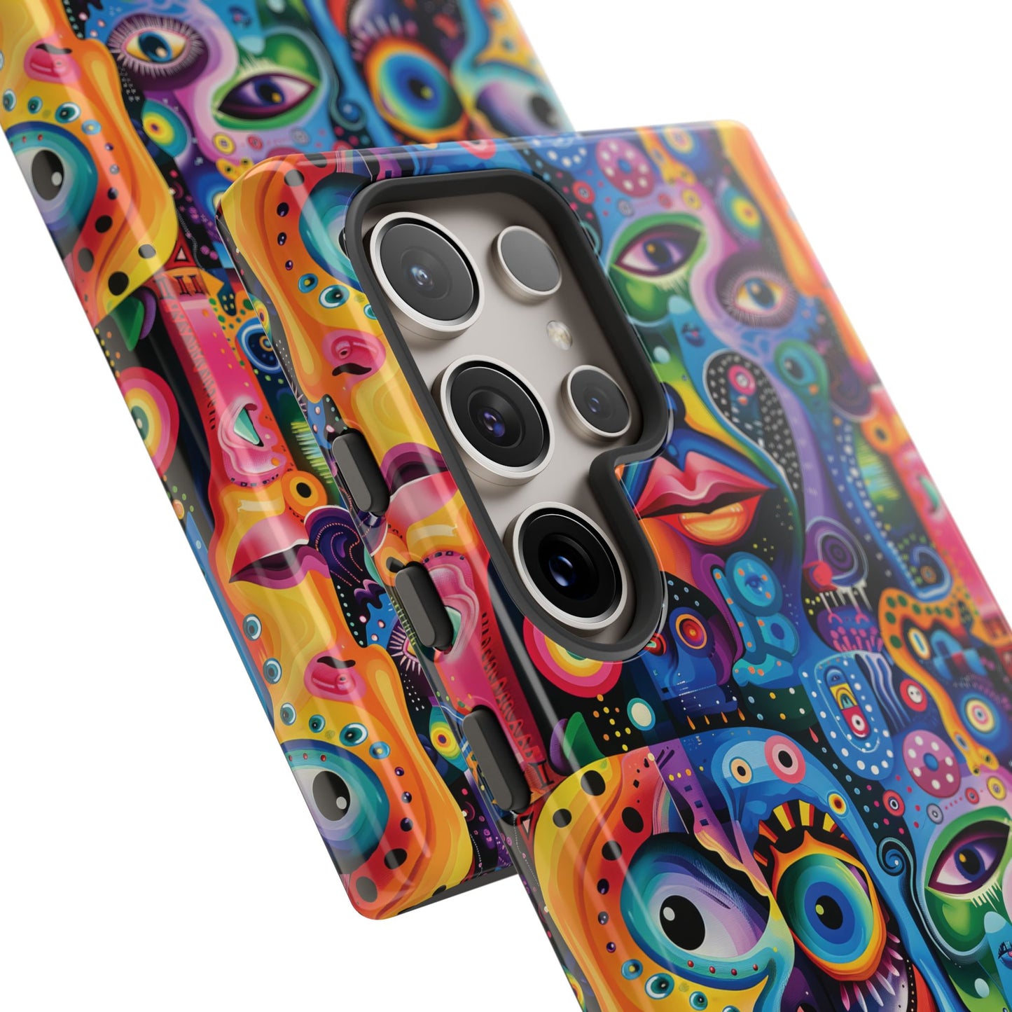 Psychedelic Visions Vibrant Samsung, iPhone and Google Pixel Phone Cases - Colorful Artistic Design