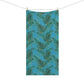 Tropical Bliss Turquoise Mink-Cotton Towel