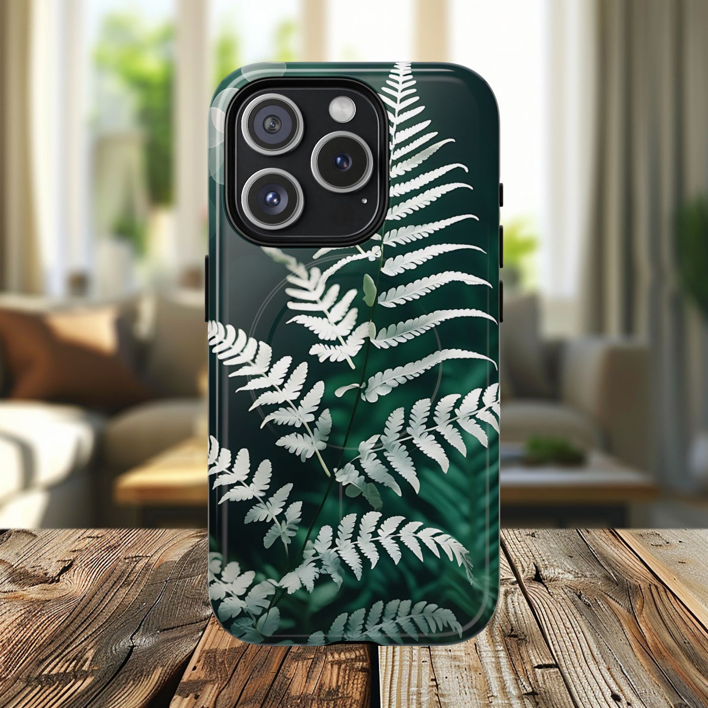 Elegant Fern Design Phone Case, Tough iPhone Cover, Nature Lover Gift, Botanical Phone Protector, Eco-Friendly Accessory