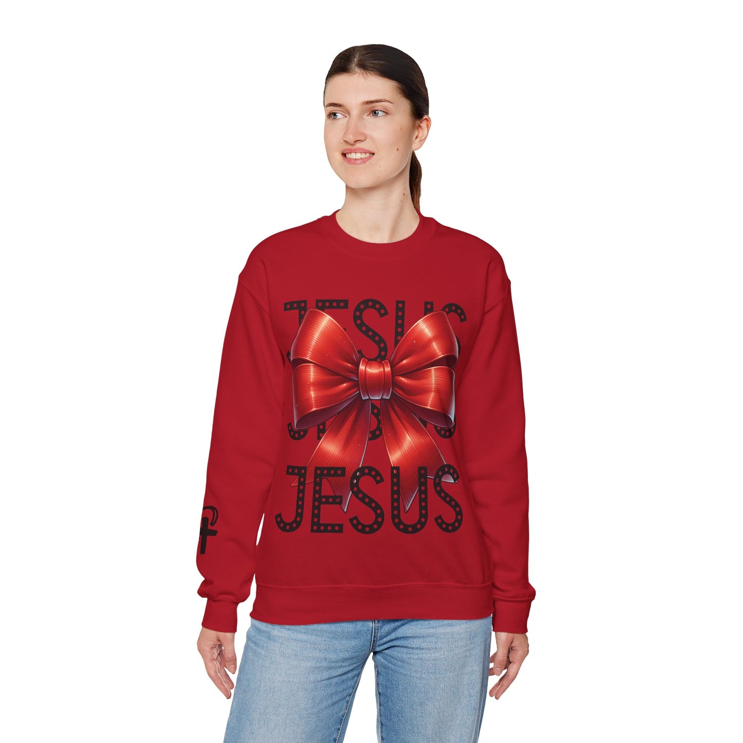 JESUS Unisex Heavy Blend™ Crewneck Sweatshirt.