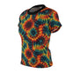 Rainbow Swirl Tie and Dye Women's Tee (AOP)