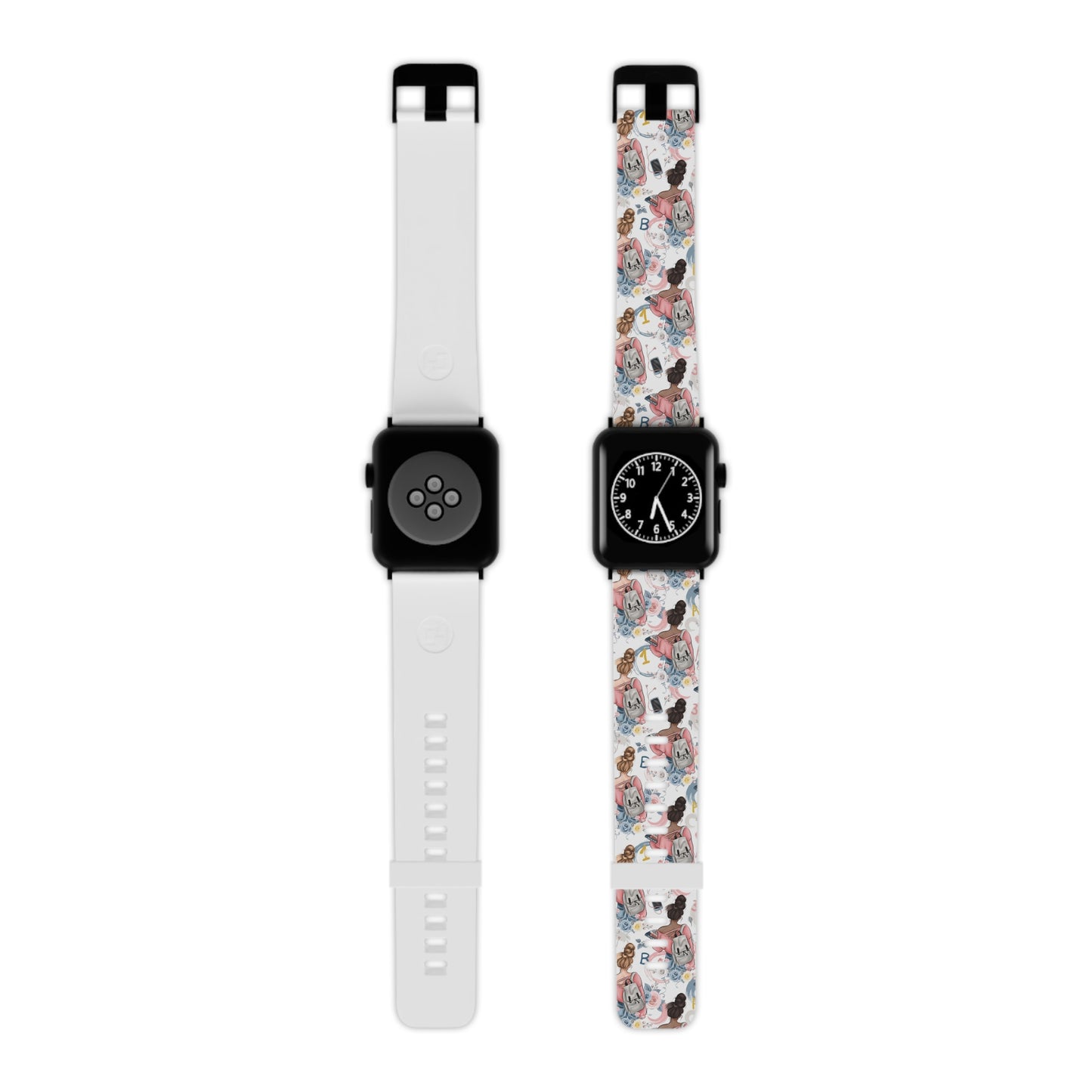 Study Chic Stylish Apple Watch Band - Floral Vintage Design for Trendsetters