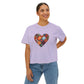 Patchwork Heart Women's Comfort Colors Boxy Tee