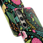 Personalized Floral Fantasy Samsung and Google Pixal Phone Case – Personalized Tough Cases with Colorful Garden Design