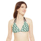 White Tropical Bliss Strappy Bikini Set (AOP)