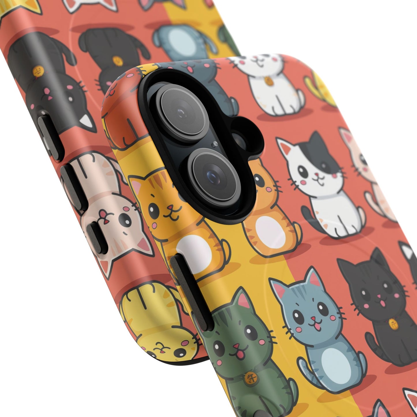 Cute Cat Magnetic Phone Cases for Pet Lovers, Durable Cases, Animal Design, Fun Gift, Unique Accessories