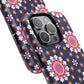 Midnight Mandala Bloom Tough iPhone Magnetic Case, Vibrant Design for Protection, Gift for Her, Trendy Accessory, Floral MagSafe iPhone Cover, Birthday, & Everyday Use