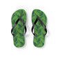 Green Tropical Bliss Flip Flops