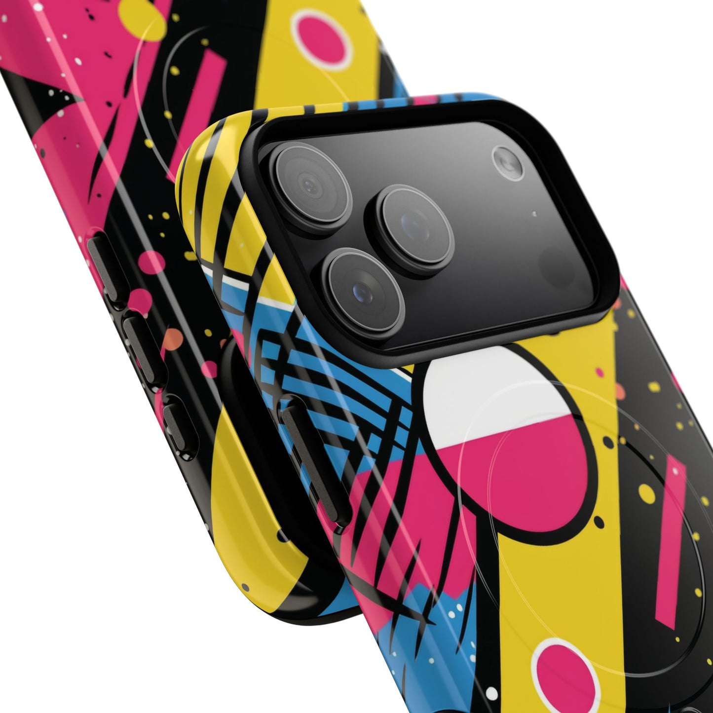 Electric Motion Mix iPhone Cases for Creative Souls | Tough iPhone Magnetic Cases, Stylish Protection, Unique iPhone Accessories, Gift for Art Lovers, Retro Vibes
