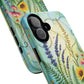 Floral Stained Harmony Glass Tough Magnetic Phone Case | Nature Inspired Design | Durable Protection | Gift for Nature Lovers | Spring Vibe