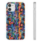 Psychedelic Visions Flexi iPhone and Samsung Case - Colorful Abstract Design.