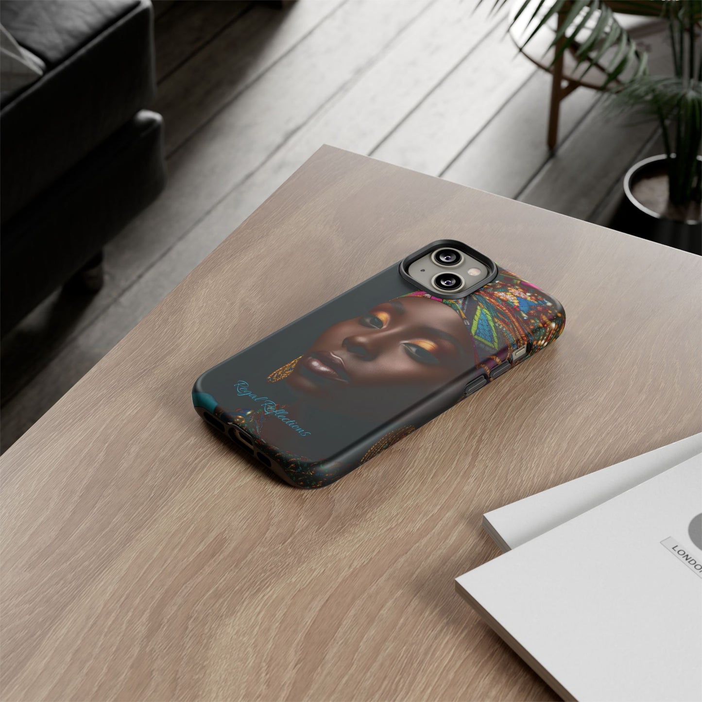 Regal Reflections: African Majesty iPhone, Samsung and Google Tough Phone Cases.