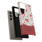 Personalized Rosette Coquette Phone Case - Custom Name/Message 'I Am Stronger Than The Storm' Floral Bow Protective Case
