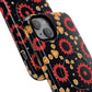 Midnight Ember Bloom Tough Magnetic iPhone Case, Bohemian Floral Design, Stylish iPhone Protection, Gift for Her, Trendy iPhone Accessories