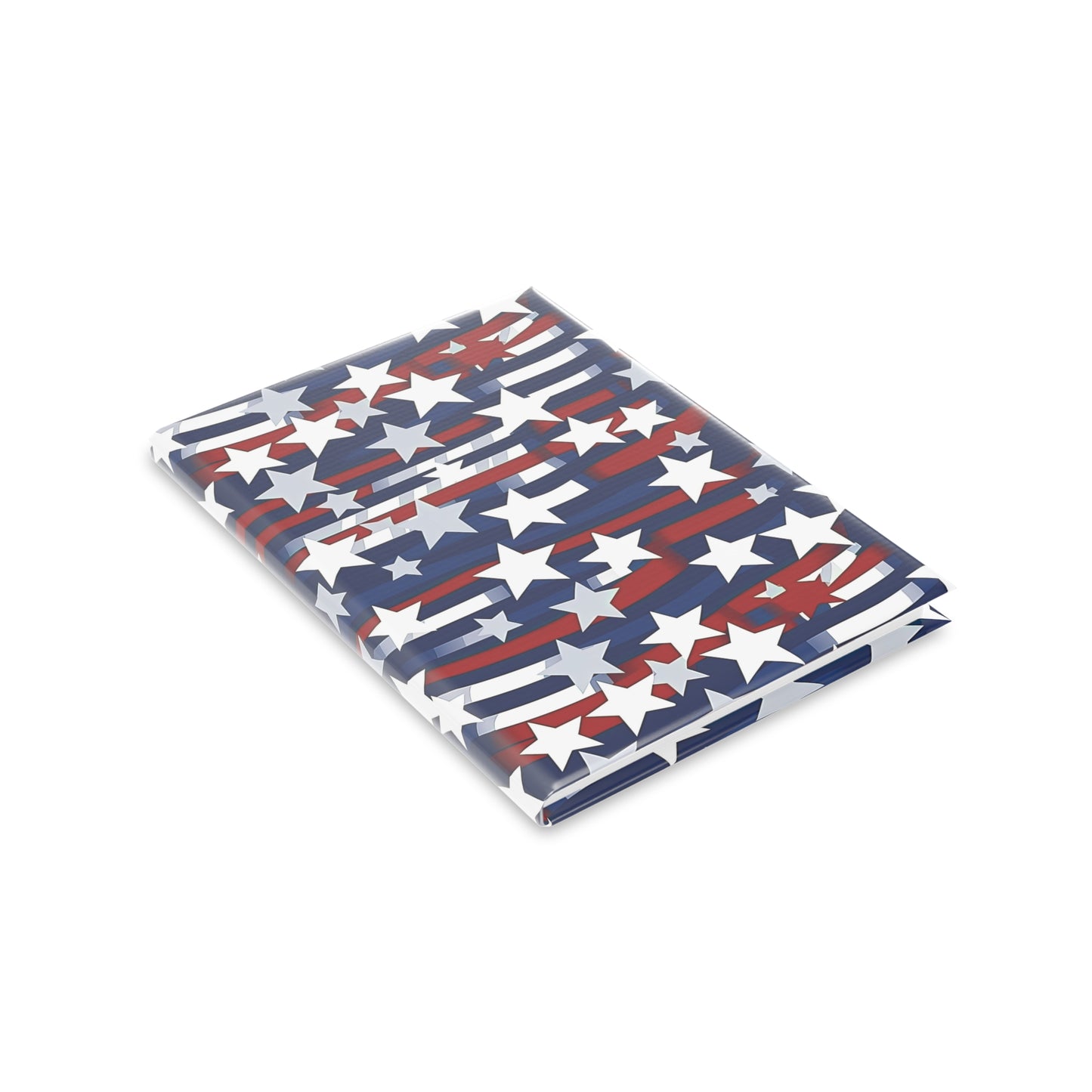 Patriotic Waves Hardcover Notebook with Puffy Covers