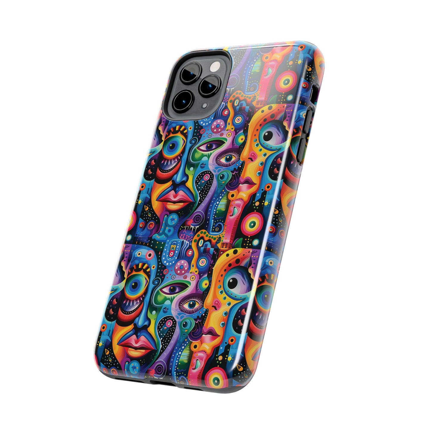 Psychedelic Visions Vibrant Art iPhone and Samsung Phone Case - Stylish Tough Case for Artists & Creatives.
