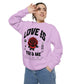 You and Me Valentines Unisex Comfort Colors Garment-Dyed Sweatshirt