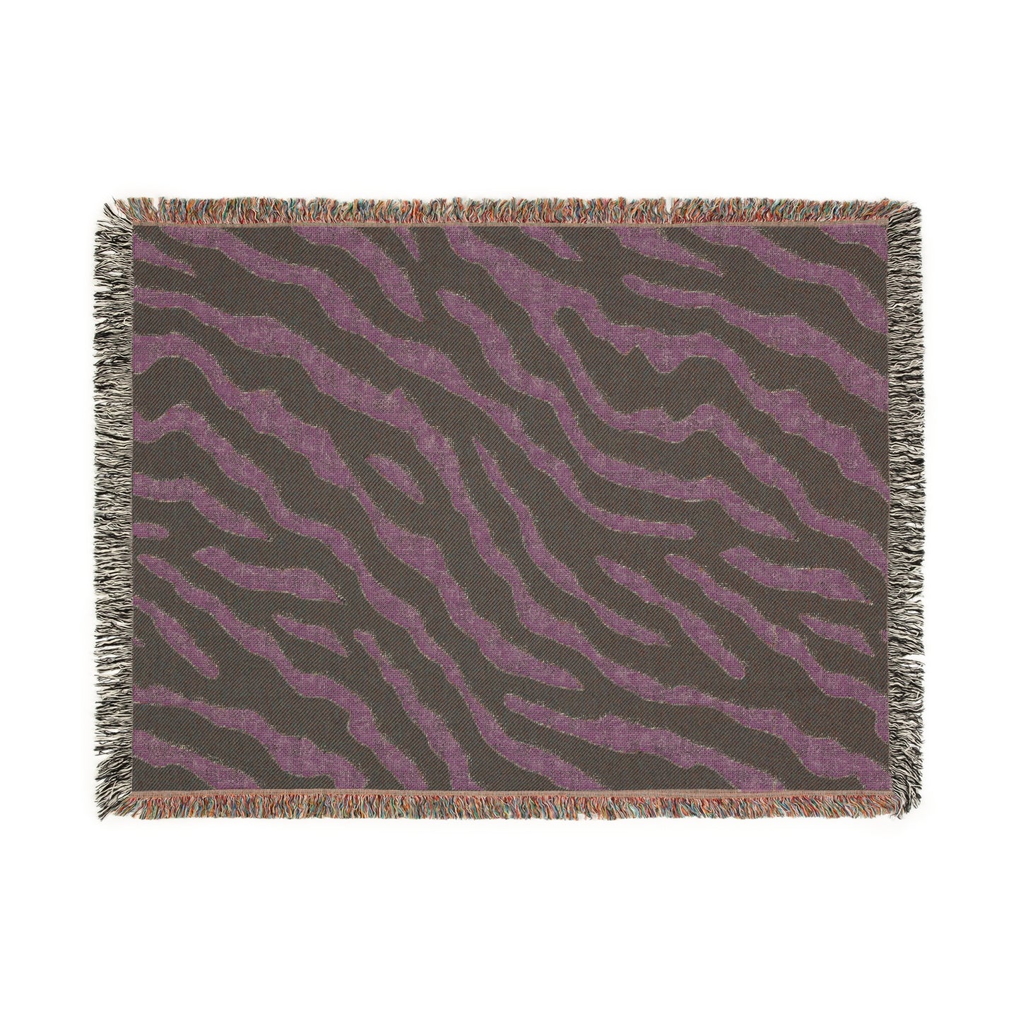 Green Zebra Tapestry Woven Blanket