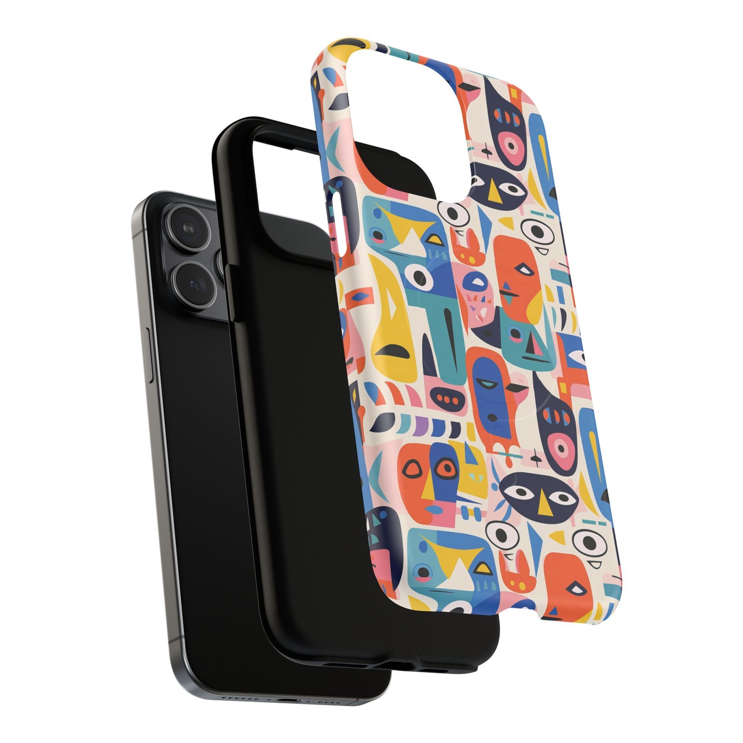 Vibrant Phone Case,  Magnetic iPhone Cover, Colorful Abstract Protection, Trendy Gift, Unique Tech Accessory, Art Phone Case