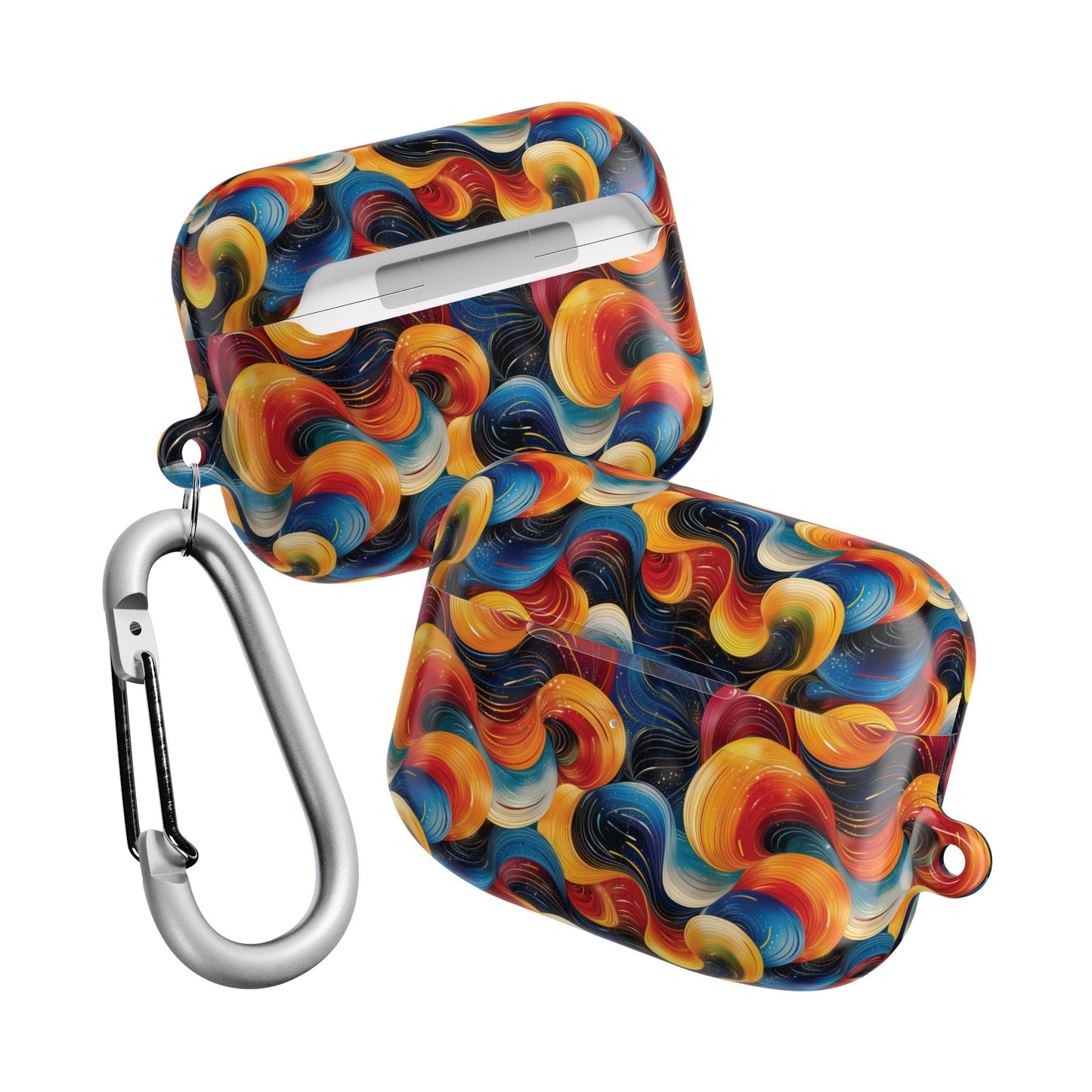 Cosmic Swirl AirPod Case - Colorful Protective Cover for Music Lovers
