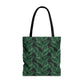 Black Tropical Bliss Tote Bag